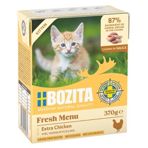 Bozita z Kurczakiem dla kociąt - kawałki w sosie kartonik 370g