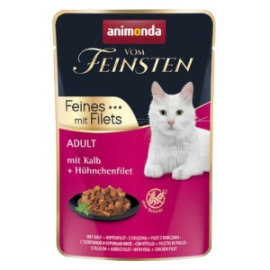 Animonda vom Feinsten Cat Adult Cielęcina + filet z kurczaka saszetka 85g