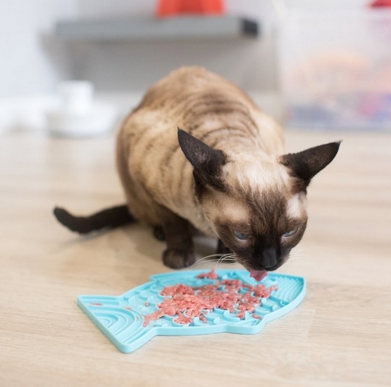 LickiMat Classic Felix Rybka fale miękka turkusowa - obrazek 3