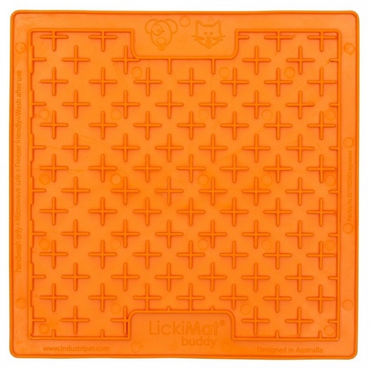 LickiMat Buddy Krzyżyk miękki pomarańczowy - obrazek 2