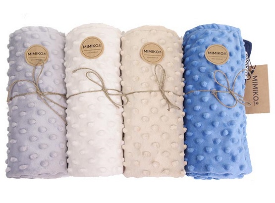 MIMIKO Pets Kocyk Minky-Dot 100x75cm beżowy - obrazek 3