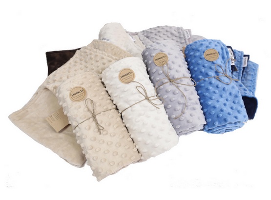 MIMIKO Pets Kocyk Minky-Dot 100x75cm jasny beż / brąz - obrazek 2