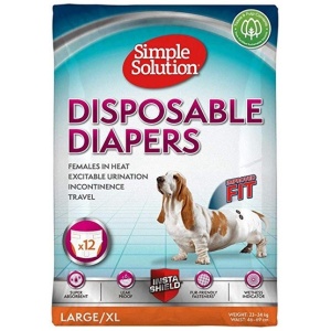 Simple Solution Pieluchy jednorazowe dla suczek XL 12szt.