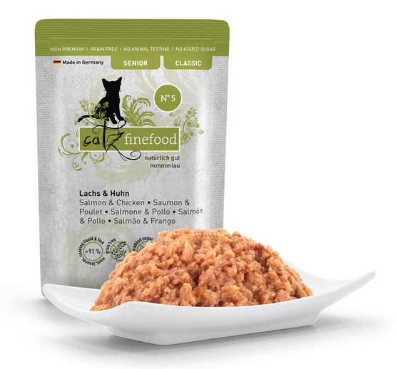 Catz Finefood Classic Senior N.05 Łosoś i kurczak saszetka 85g - obrazek 3
