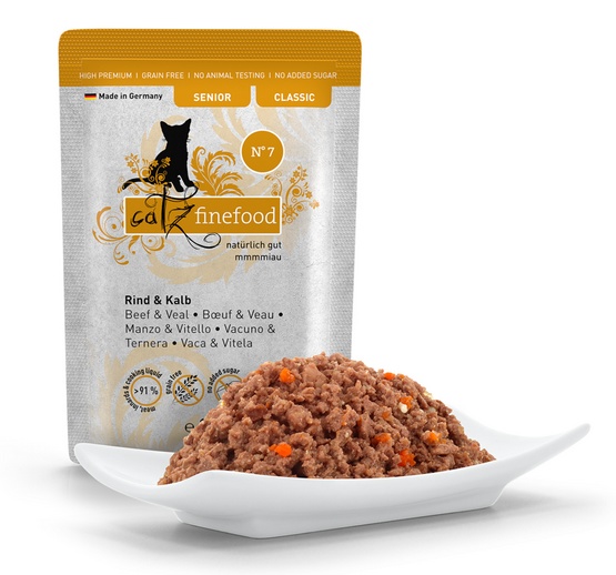 Catz Finefood Classic Senior N.07 Wołowina i cielęcina saszetka 85g - obrazek 3