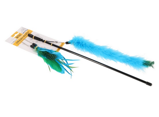 Dingo Zabawka dla kota - Wędka Charming z trzema wymiennymi zabawkami - obrazek 2