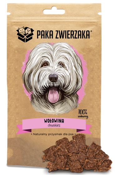 Paka Zwierzaka Chunkies Wołowina 100% 70g - obrazek 2