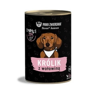 Paka Zwierzaka Seventh Heaven Rabbit & Beef puszka 400g