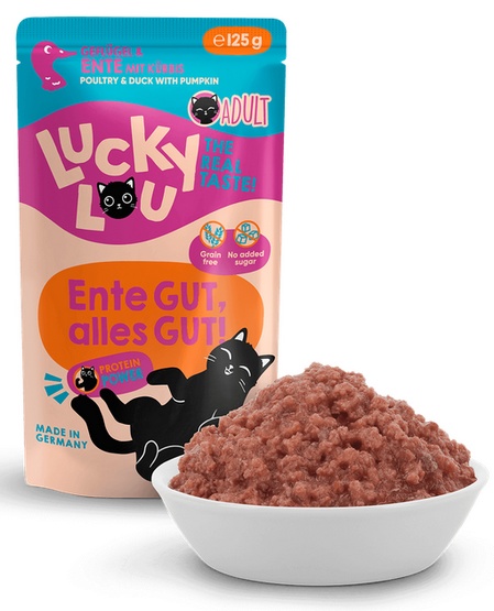 Lucky Lou Lifestage Adult Drób i kaczka saszetka 125g - obrazek 4