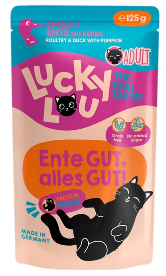 Lucky Lou Lifestage Adult Drób i kaczka saszetka 125g - obrazek 5