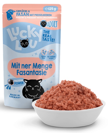 Lucky Lou Lifestage Adult Drób i bażant saszetka 125g - obrazek 4