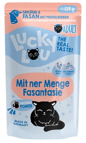 Lucky Lou Lifestage Adult Drób i bażant saszetka 125g - obrazek 5