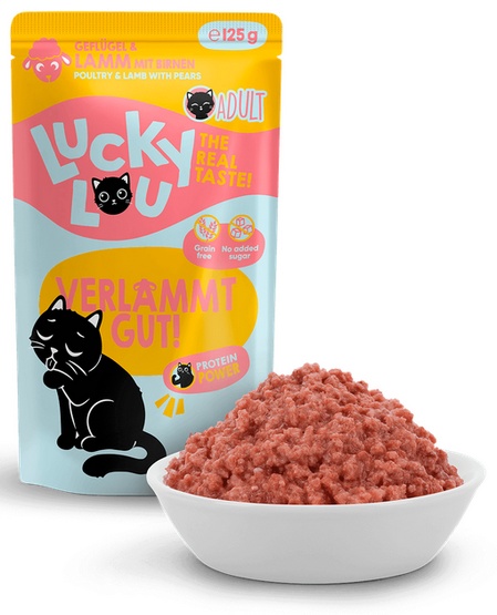 Lucky Lou Lifestage Adult Drób i jagnięcina saszetka 125g - obrazek 4
