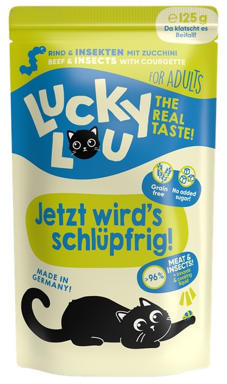 Lucky Lou Lifestage Adult Wołowina i owady saszetka 125g - obrazek 2