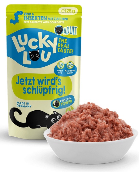 Lucky Lou Lifestage Adult Wołowina i owady saszetka 125g - obrazek 4