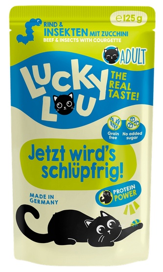 Lucky Lou Lifestage Adult Wołowina i owady saszetka 125g - obrazek 5