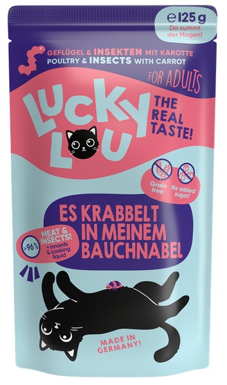 Lucky Lou Lifestage Adult Drób i owady saszetka 125g - obrazek 2