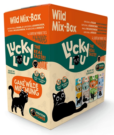Lucky Lou Lifestage Adult Wild Mix-Box saszetki 6x125g - obrazek 4