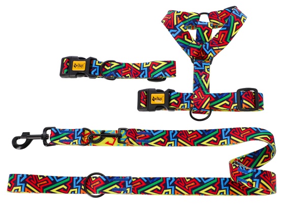 Dingo Szelki dwupaskowe Guard City - Graffiti rozmiar L - obrazek 5