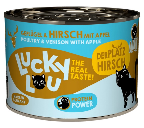 Lucky Lou Lifestage Adult Drób i jeleń puszka 200g - obrazek 3