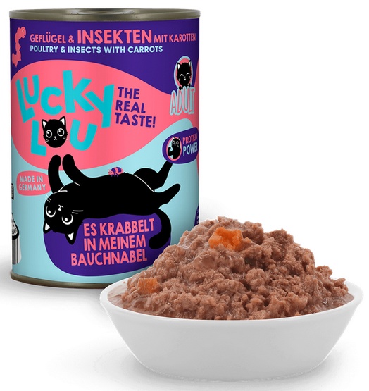 Lucky Lou Lifestage Adult Drób i owady puszka 400g - obrazek 5