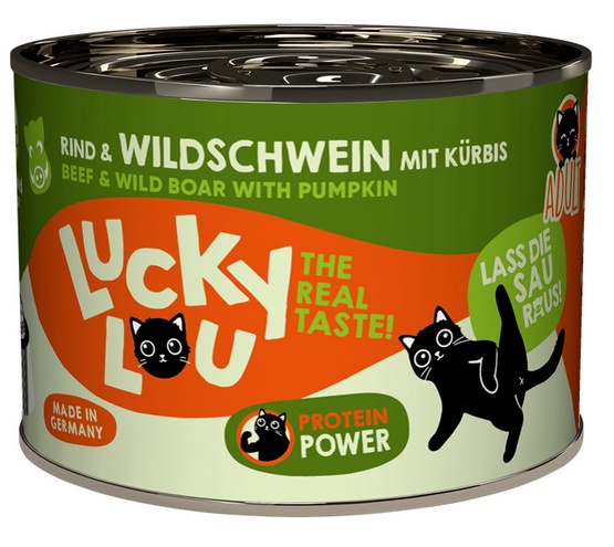 Lucky Lou Lifestage Adult Wołowina i dzik puszka 200g - obrazek 3