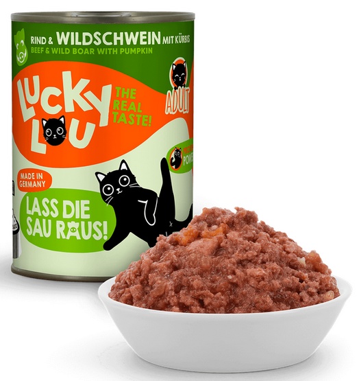 Lucky Lou Lifestage Adult Wołowina i dzik puszka 400g - obrazek 5