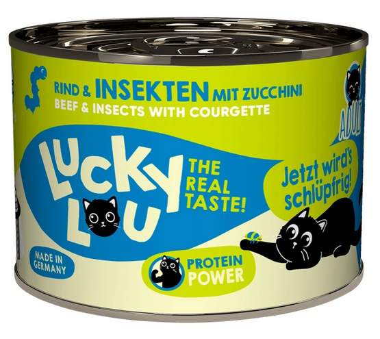 Lucky Lou Lifestage Adult Wołowina i owady puszka 200g - obrazek 3