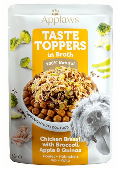 Applaws Taste Toppers Saszetka dla psa - kurczak, brokuł, jabłko i ryż w sosie 85g - obrazek 2