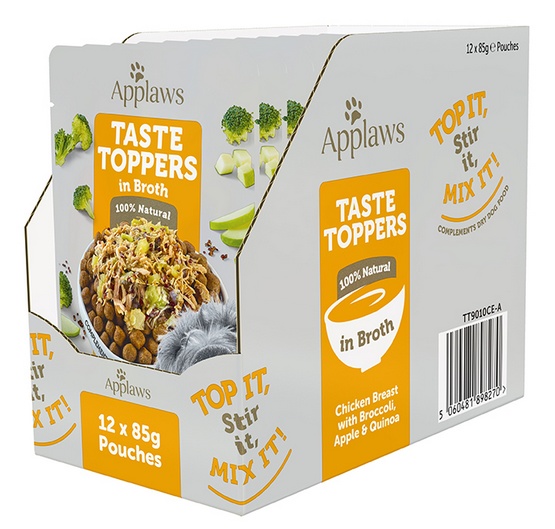 Applaws Taste Toppers Saszetka dla psa - kurczak, brokuł, jabłko i ryż w sosie 85g - obrazek 4