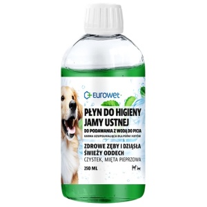 Eurowet Płyn do higieny jamy ustnej dla psów i kotów 250ml