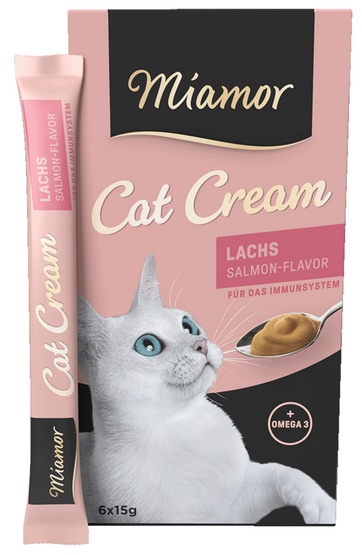 Miamor Cat Cream Łosoś 6x15g