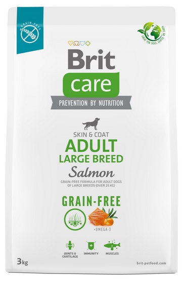 Brit Care Grain Free Adult Large Breed Salmon 3kg - obrazek 2