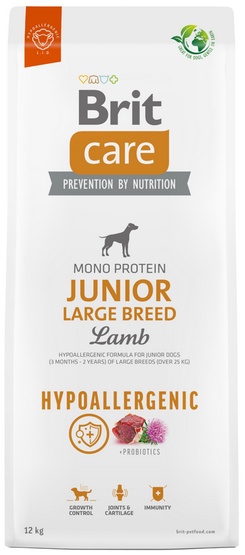 Brit Care Hypoallergenic Junior Large Lamb 12kg - obrazek 2