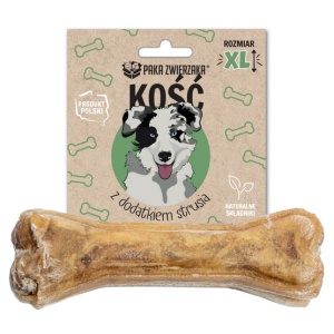Paka Zwierzaka Kość z dodatkiem strusia XL 17cm
