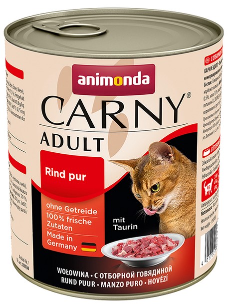 Animonda Carny Adult Wołowina puszka 800g - obrazek 2