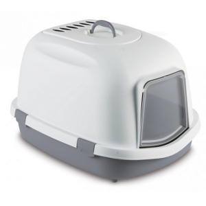 Stefanplast Toaleta Jumbo z filtrem dla dużych kotów szara [96889] ^