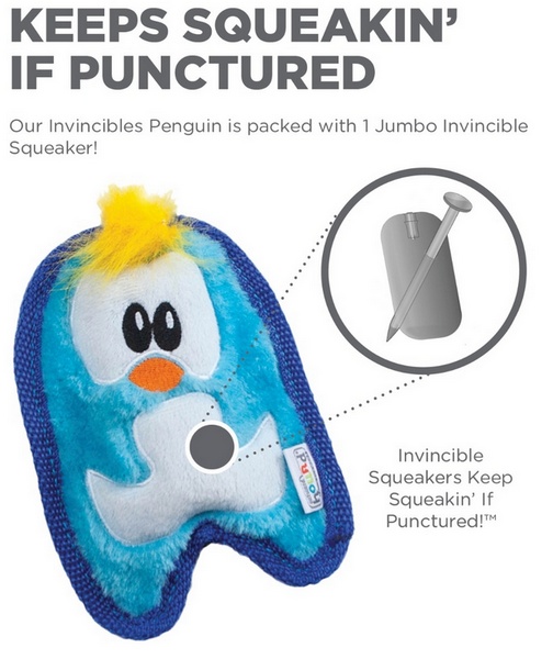 Outward Hound Invincibles Minis Waleczny pingwinek 67806 - obrazek 2
