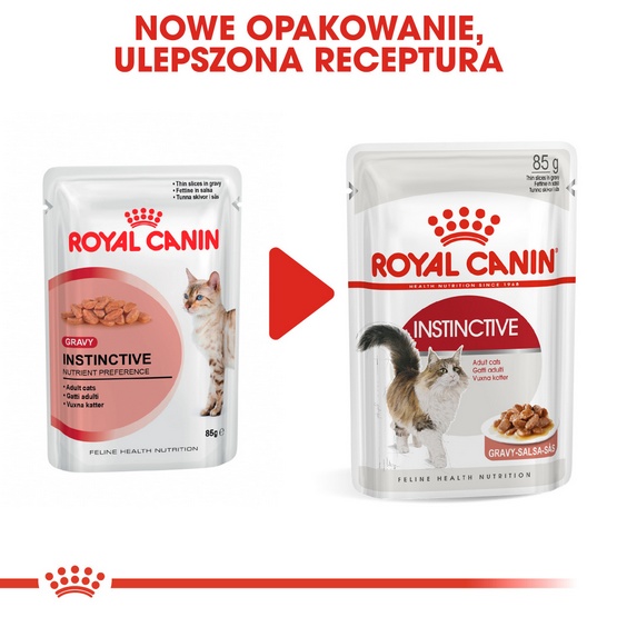 Royal Canin Instinctive w sosie karma mokra dla kotów dorosłych, wybrednych saszetka 85g - obrazek 3