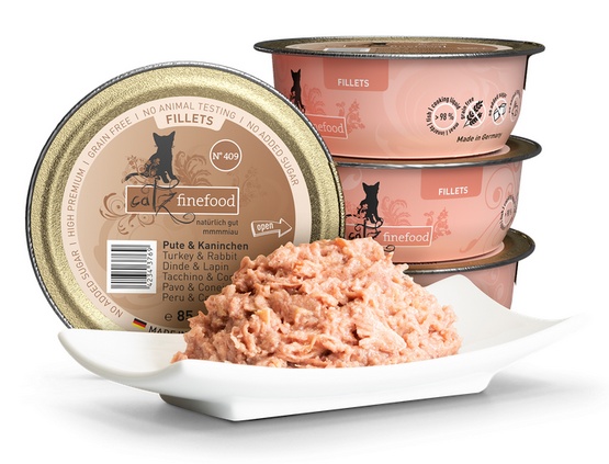 Catz Finefood Filety N.409 Indyk/Królik tacka 85g - obrazek 2