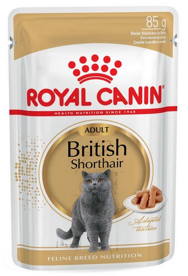 Royal Canin British Shorthair karma mokra w sosie dla kotów dorosłych rasy brytyjski krótkowłosy saszetka 85g - obrazek 2
