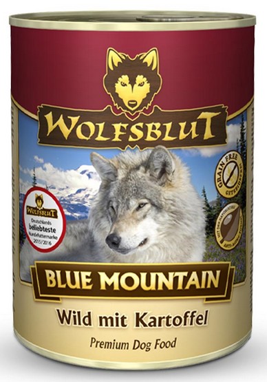 Wolfsblut Dog Blue Mountain - dziczyzna i ziemniaki puszka 395g