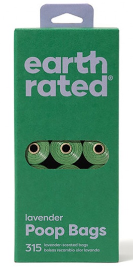 Earth Rated Woreczki ekologiczne do zbierania odchodów 21x15szt lawendowe - obrazek 2