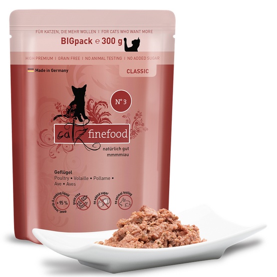 Catz Finefood Classic N.03 Drób saszetka 300g - obrazek 2