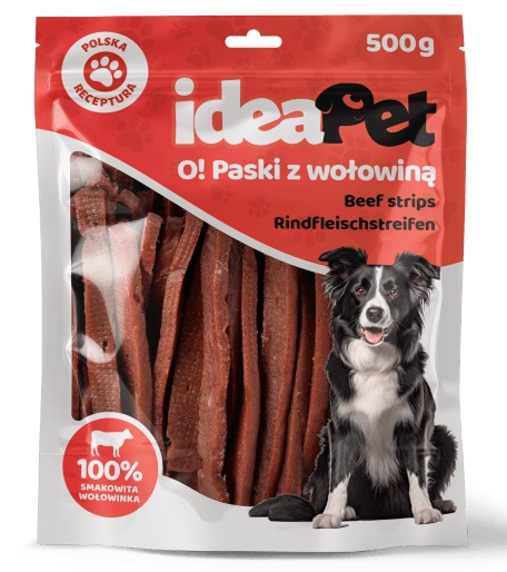IdeaPet Paski z wołowiną 500g - obrazek 2