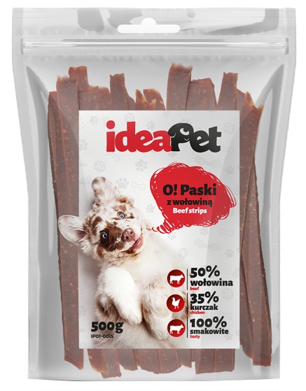 IdeaPet Paski z wołowiną 500g - obrazek 4