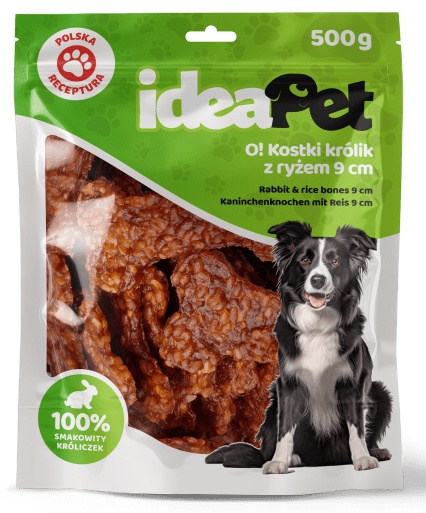 IdeaPet Kostki królik z ryżem 9cm 500g - obrazek 2
