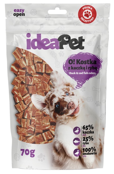 IdeaPet O! Kostka z kaczką i rybą 70g - obrazek 3