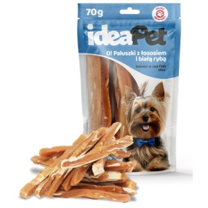 IdeaPet O! Paluszki z łososiem i białą rybą 70g