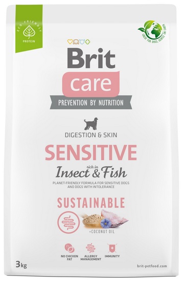 Brit Care Sustainable Sensitive Insect & Fish 3kg - obrazek 2